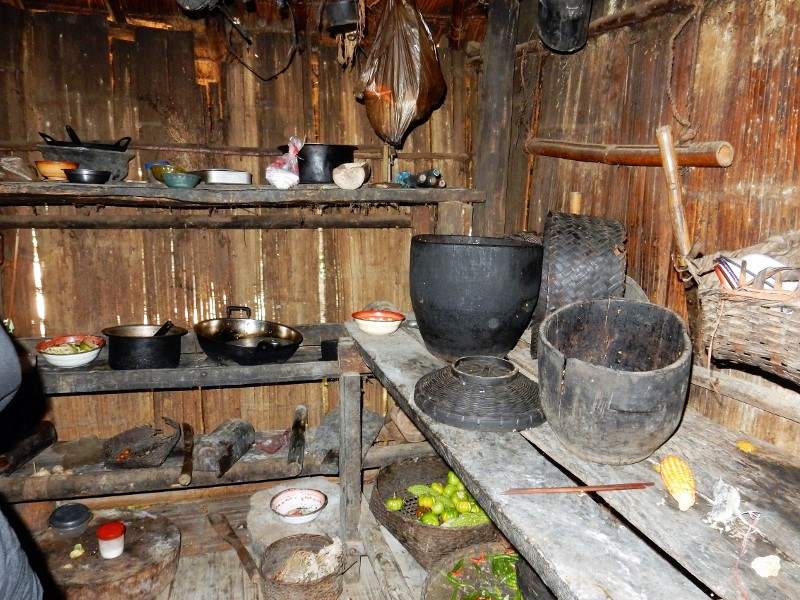 A view of the kitchen.