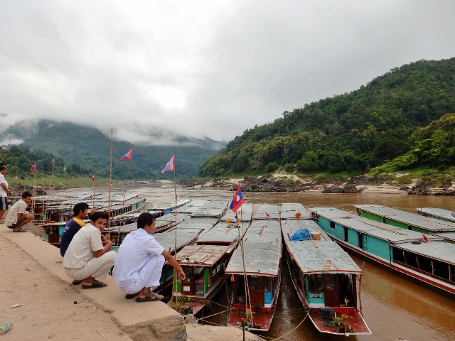 The boat dock at Huay Xai.