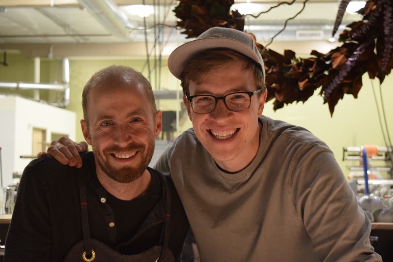 Tony Tellin of Smith Teamaker and Tyler Malek of Salt & Straw.