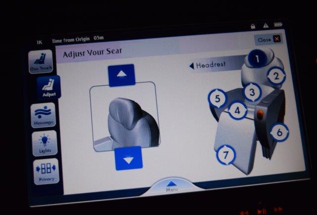 plane seat adjustments