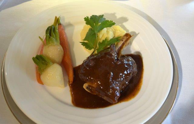 Emirate Air lamb shank