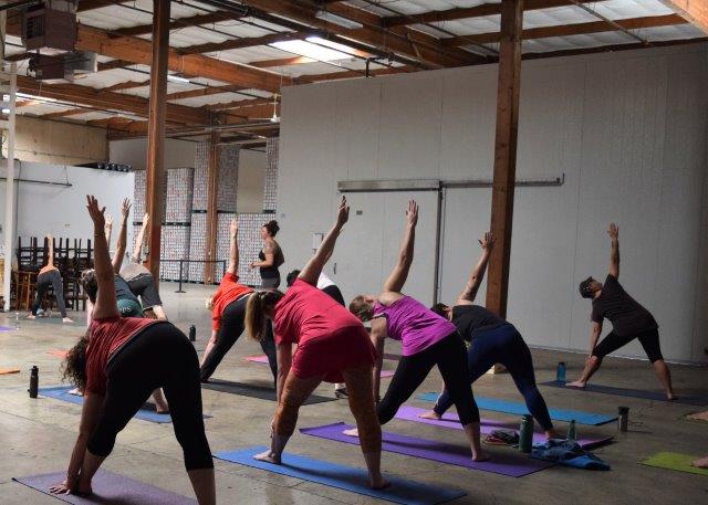 yoga and cider