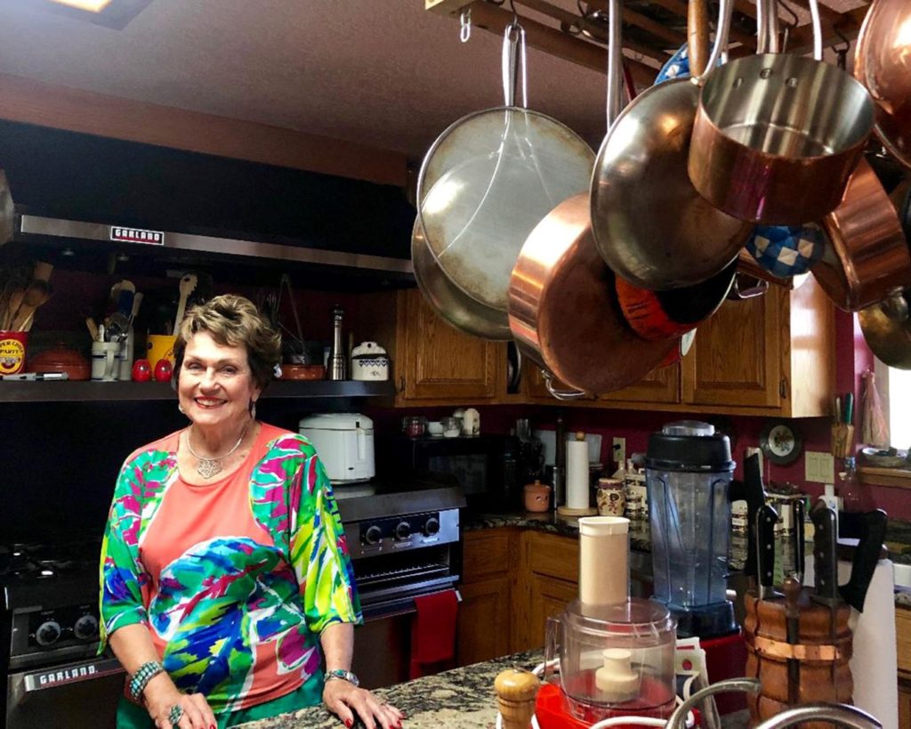 International authority of Southwest cusine, Jane Butel, in her kitchen (Photo by Sharon Kurtz)