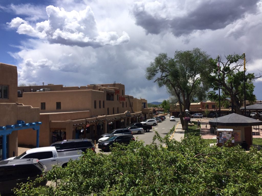 Ghost of Taos Tour along the Plaza in Taos 