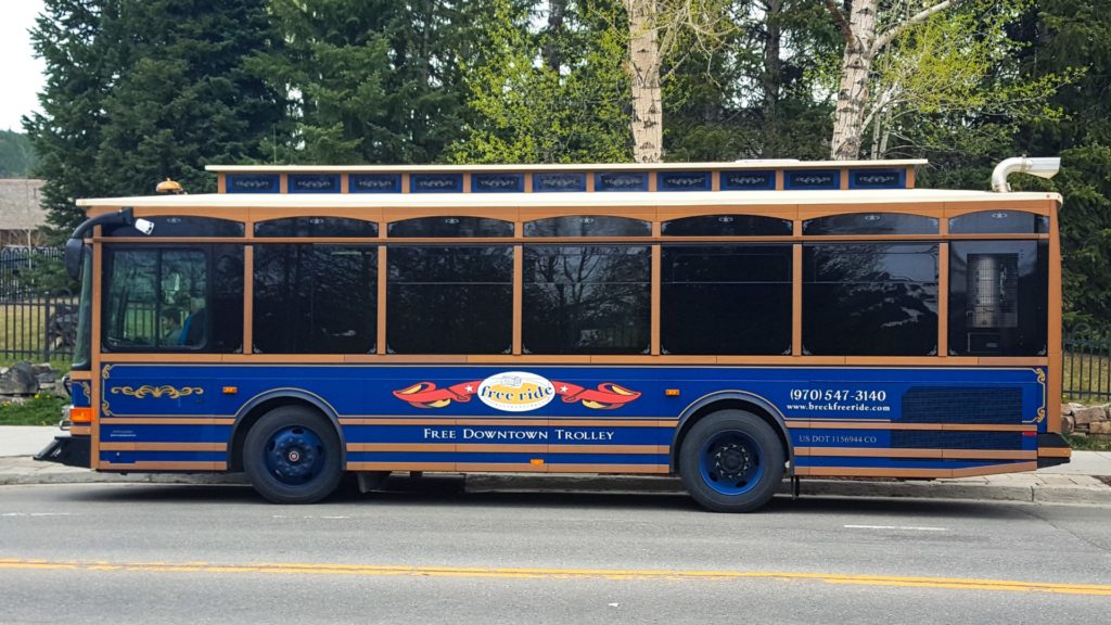 Breckenridge trolley, by Tammy Powell