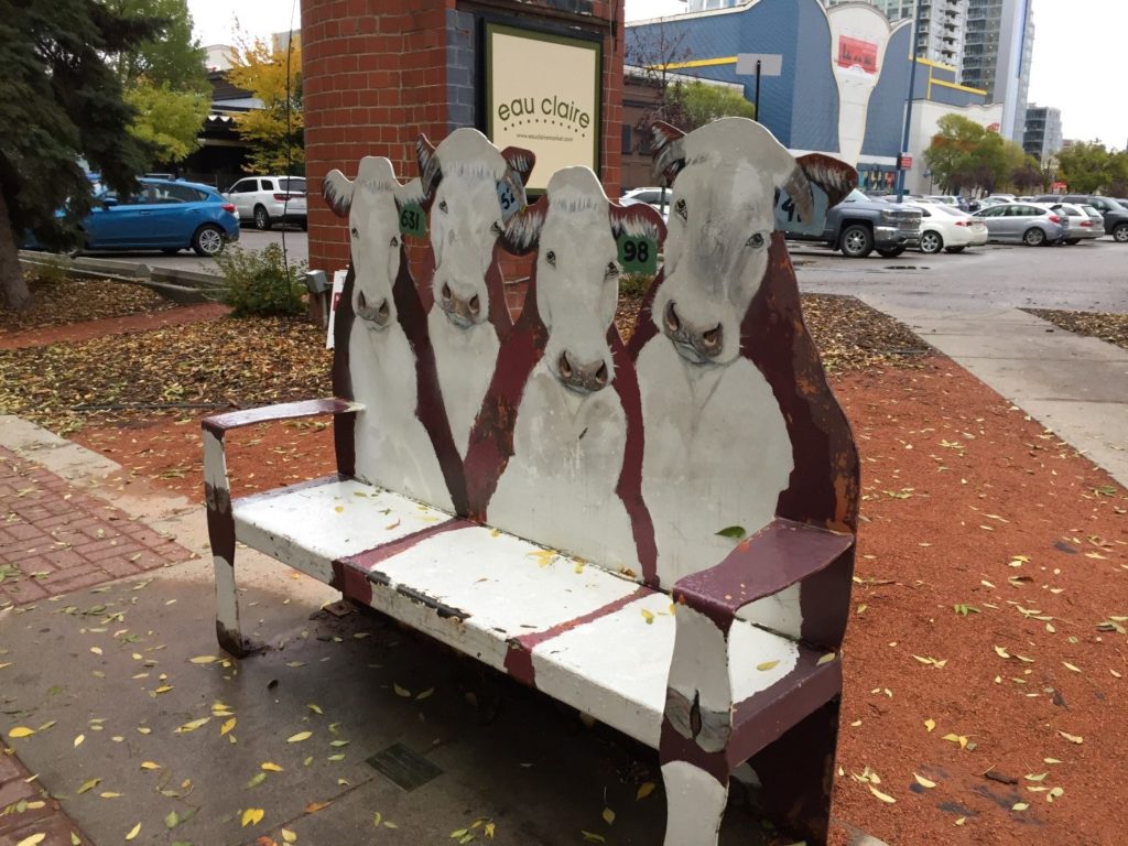 bench in Calgary could fit in in Fort Worth