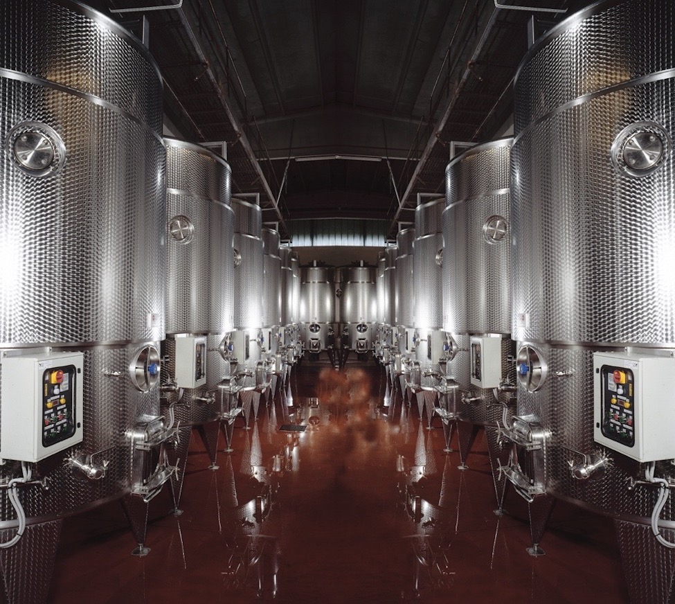 stainless steel tanks Travaglini Estate Wines