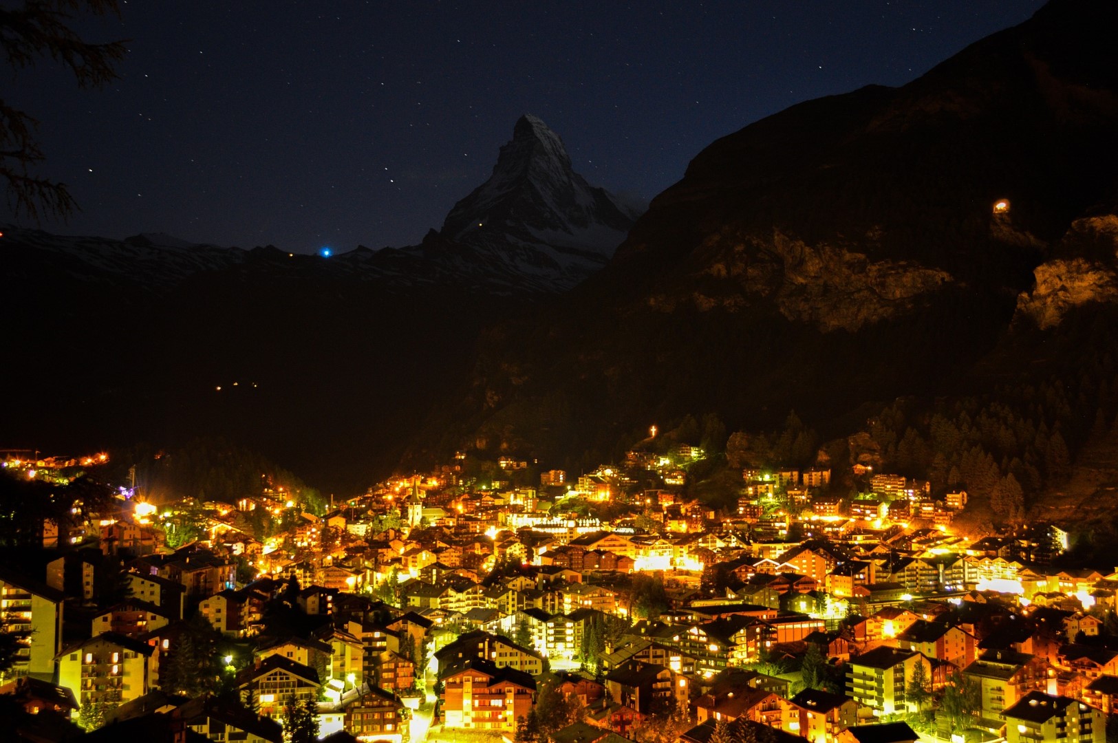 zermatt at night