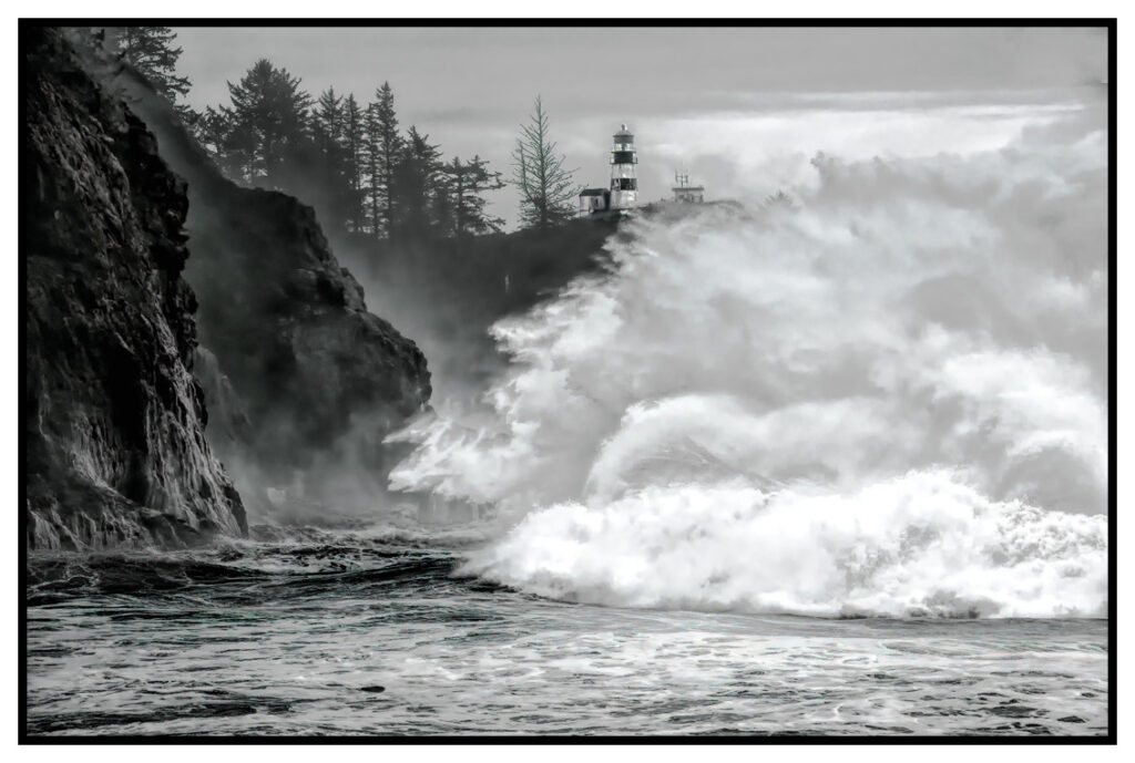 photographing cape disappointment